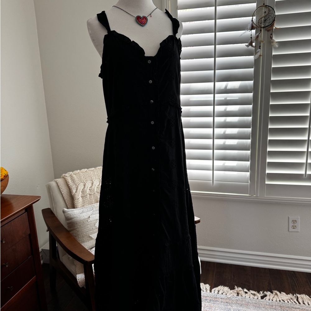 GAP Black Eyelet Sundress